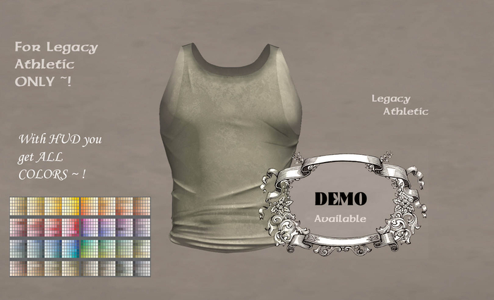 Legacy & Athletic Sheer Tank with 100's of COLORS HUD