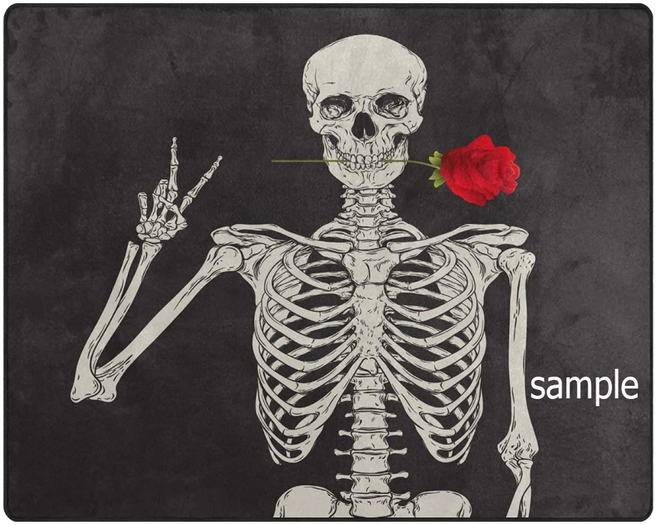 ^Dejavu^ Full Perm Romantic Skeleton Rug
