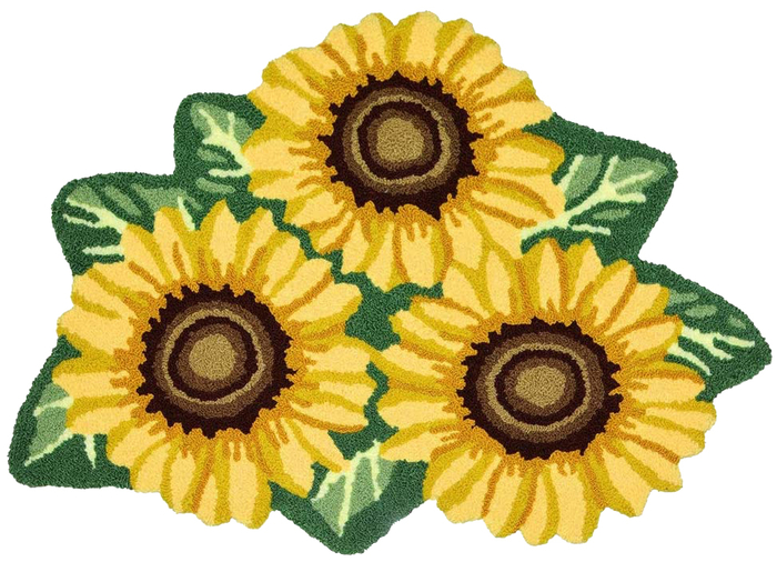 ^Dejavu^ Full Perm SunFlower  Rug -PNG