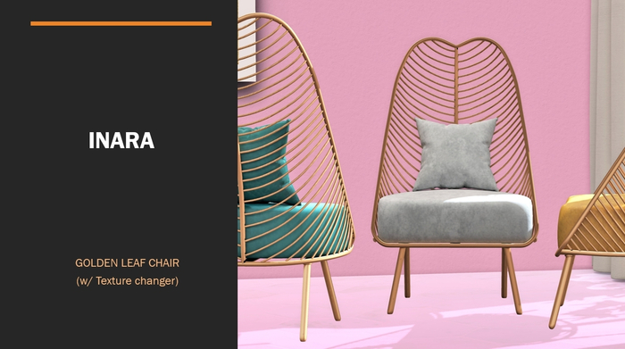 [ID] Golden Leaf Chair w/ Texture Changer  (PG)