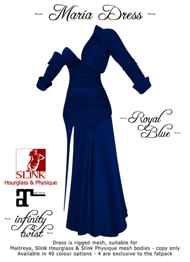 [Infinity Twist] MARIA DRESS - ROYAL BLUE