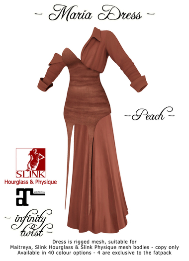 [Infinity Twist] MARIA DRESS - PEACH