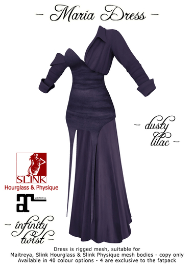 [Infinity Twist] MARIA DRESS - DUSTY LILAC