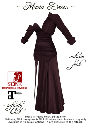 [Infinity Twist] MARIA DRESS - ANTIQUE PINK