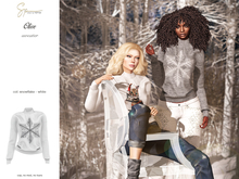 S&P Olive sweater snowflake white (wear to unpack)