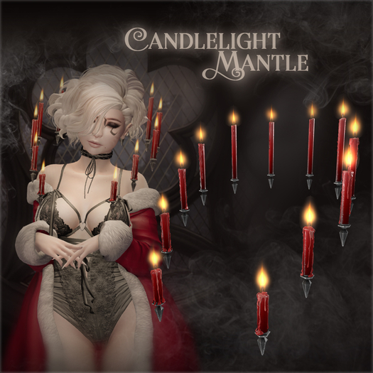 ::Static:: Candlelight Mantle {Red}