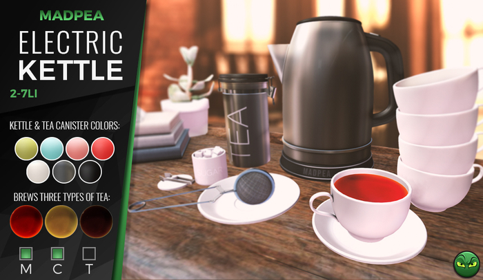 MadPea Electric Kettle [Add Me!] Boxed