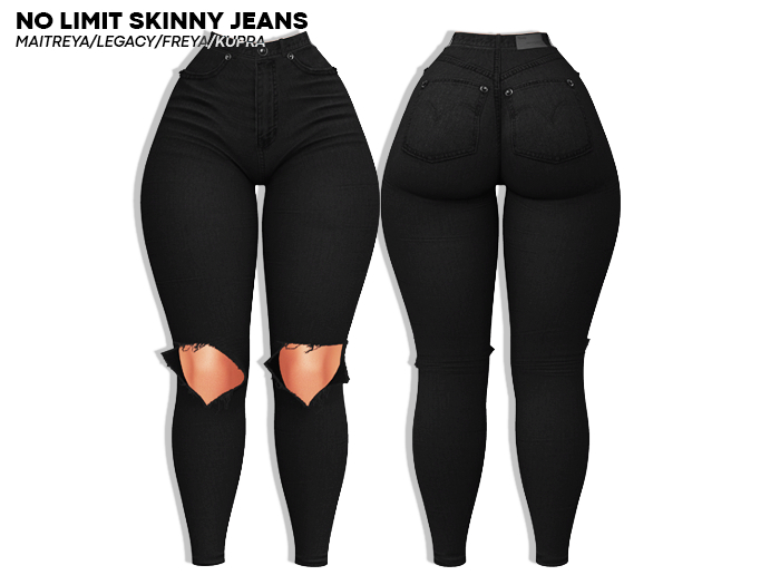 ROULY :: No Limit Skinny Jeans - Black