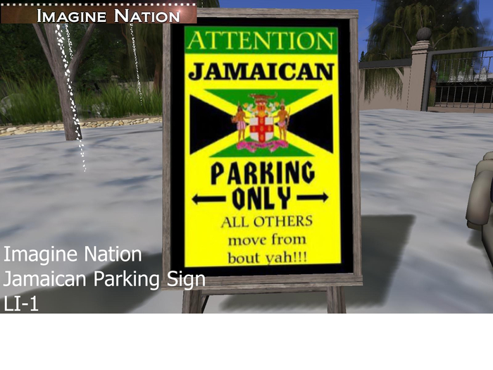 Jamaican Parking Sign Board