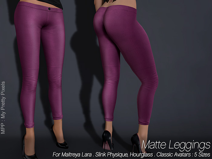 - MPP - Matte Leggings - MagentaPurple