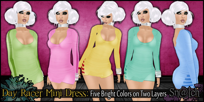 :::Sn@tch Day Racer Mini Dress:::