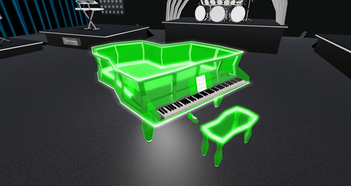 Neon Piano - Green