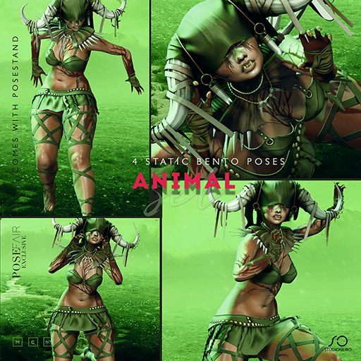 :studiOneiro: Animal BENTO set /poses/