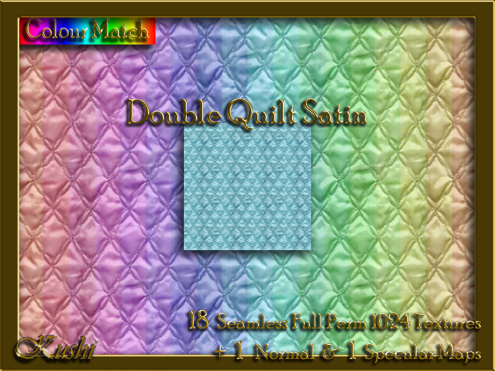Double Quilt Satin Seamless Texture Set