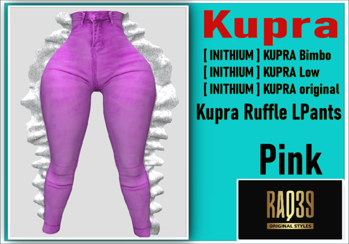 [R39]Kupra Ruffle LPants Pink