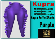 [R39]Kupra Ruffle SPants Purple