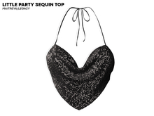 ROULY :: Little Party Sequin Top - Black