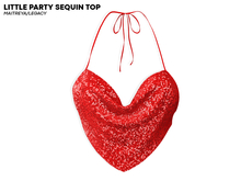 ROULY :: Little Party Sequin Top - Bloodlust