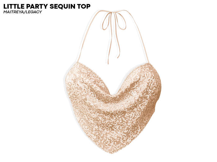 ROULY :: Little Party Sequin Top - Champagne