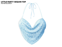 ROULY :: Little Party Sequin Top - Sky