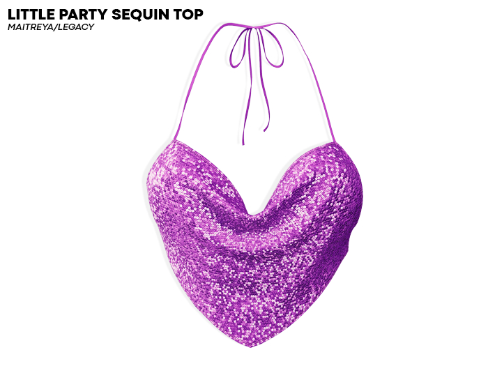 ROULY :: Little Party Sequin Top - Violet Dream