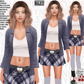 TWEED JACKET OUTFIT WITH BOOTS AND STOCKINGS,ALL BODIES