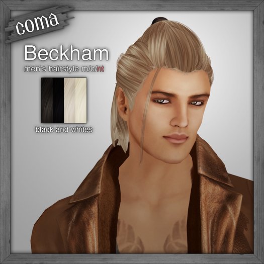 *Coma* Beckham Hair - Black and Whites