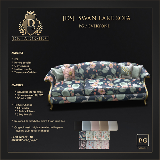 [Ds] SWAN LAKE Sofa PG