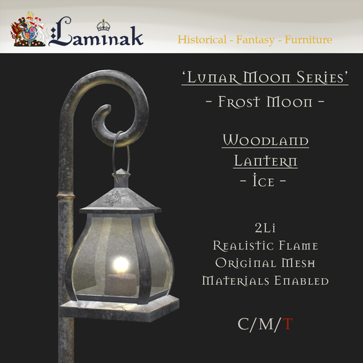 Laminak - Lunar Series - Snowy Woodland Lantern - Ice - Boxed