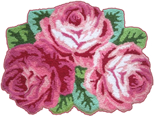 ^Dejavu^Full Perm Pink Rose Rug PNG