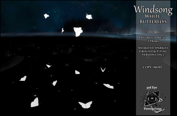 Windsong White Butterfly Set