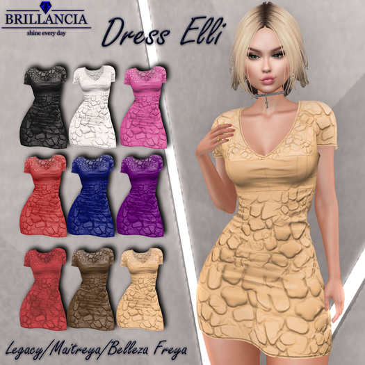 BRILLANCIA -Dress Elli beige