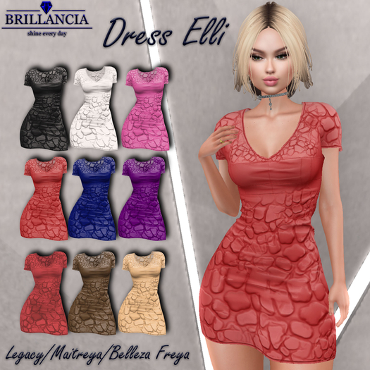 BRILLANCIA -Dress Elli red