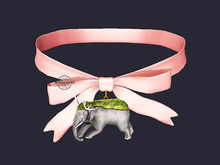 Tentacio PsychoByts | Ribbon necklace | Pink