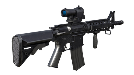 Assault Rifle Knight Second Life Marketplace - Scripted M4 CQB Tactical Assault Rifle by 3D ...