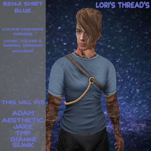 [L.T] Benji Shirt - Blue (ADD ME)