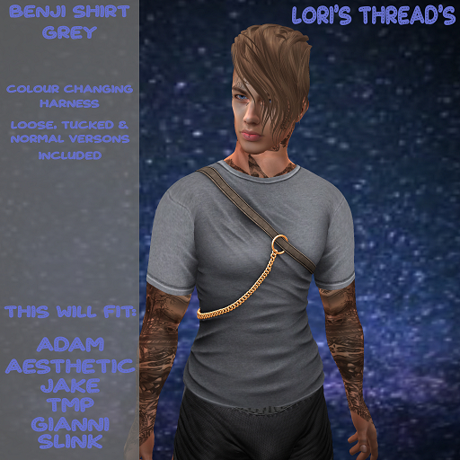 [L.T] Benji Shirt - Grey (ADD ME)