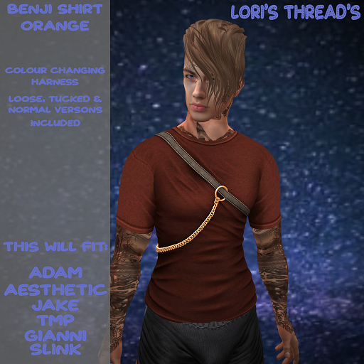 [L.T] Benji Shirt - Orange (ADD ME)