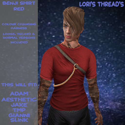 [L.T] Benji Shirt - Red (ADD ME)