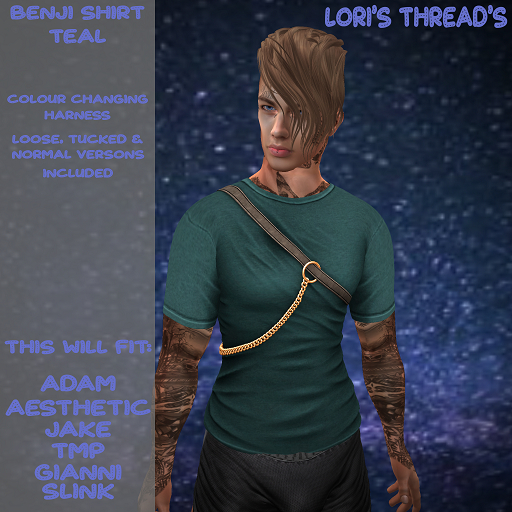[L.T] Benji Shirt - Teal (ADD ME)