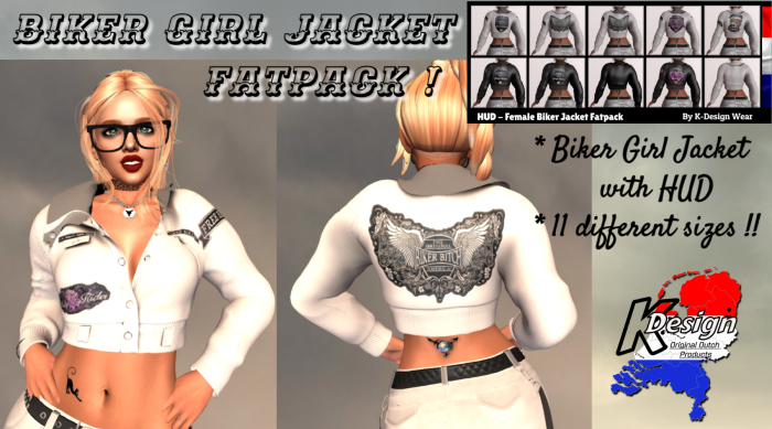 BIKER GIRL JACKET FATPACK -BAG 