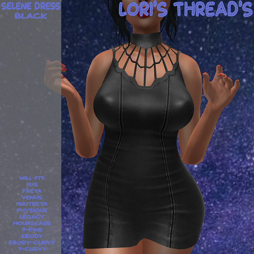 [L.T] Selene Dress - Black (ADD ME)