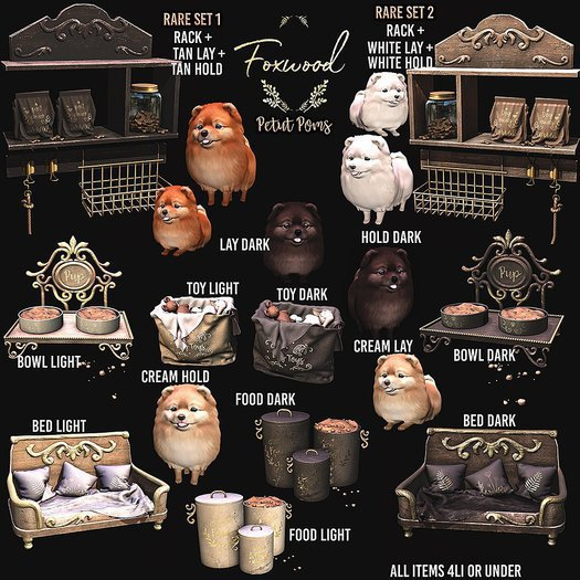 Foxwood - Petit Pom - RARE SET 2 Lootbox