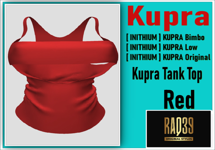 [R39] Kupra Tank Top Red