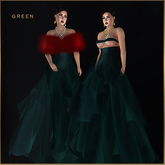 GGVG ALLEGRA GOWN GREEN