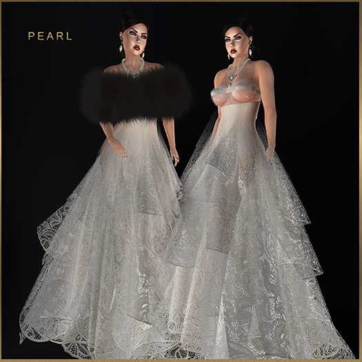 GGVG ALLEGRA GOWN PEARL