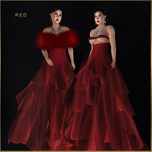 GGVG ALLEGRA GOWN RED
