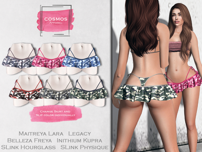[COSMOS] Linda Skirt Camo / 6 Colors Fatpack Demo