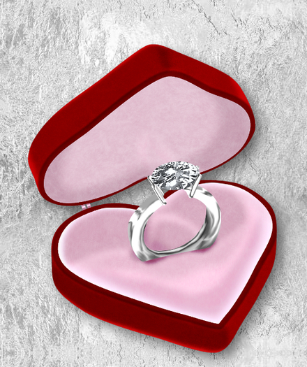 ART TRADITIONAL ENGAGEMENT RING FANTASMAGORIA BY FLAME