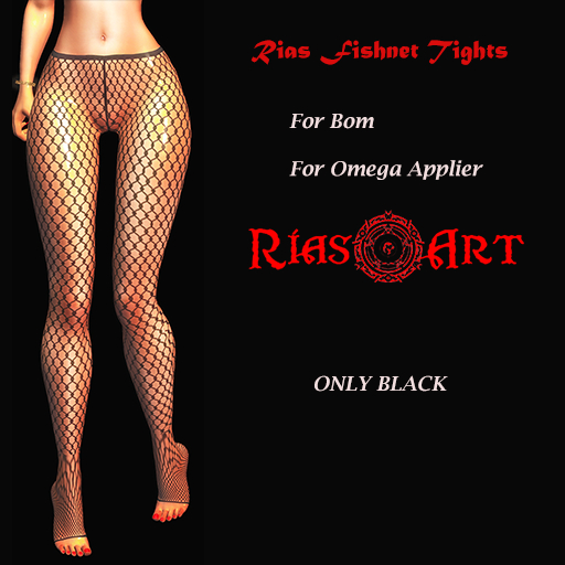 [RiasArt]- Rias Fishnet Tights(BLACK)-BOM/OMEGA